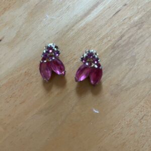 Vintage costume clip on earrings